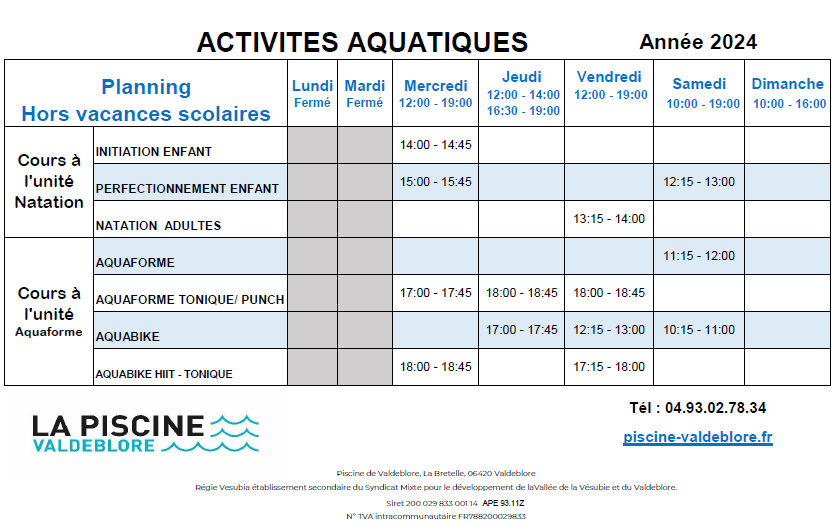 activites hors vacances